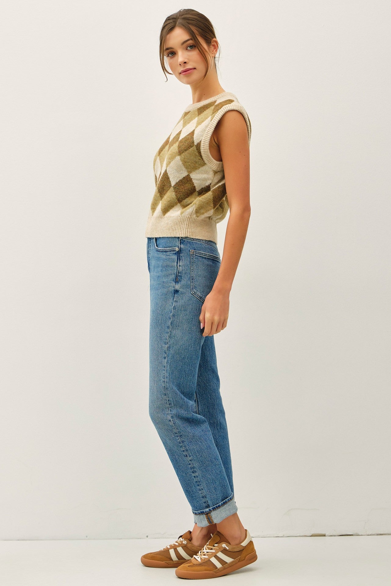 Argyle Wool Sweater