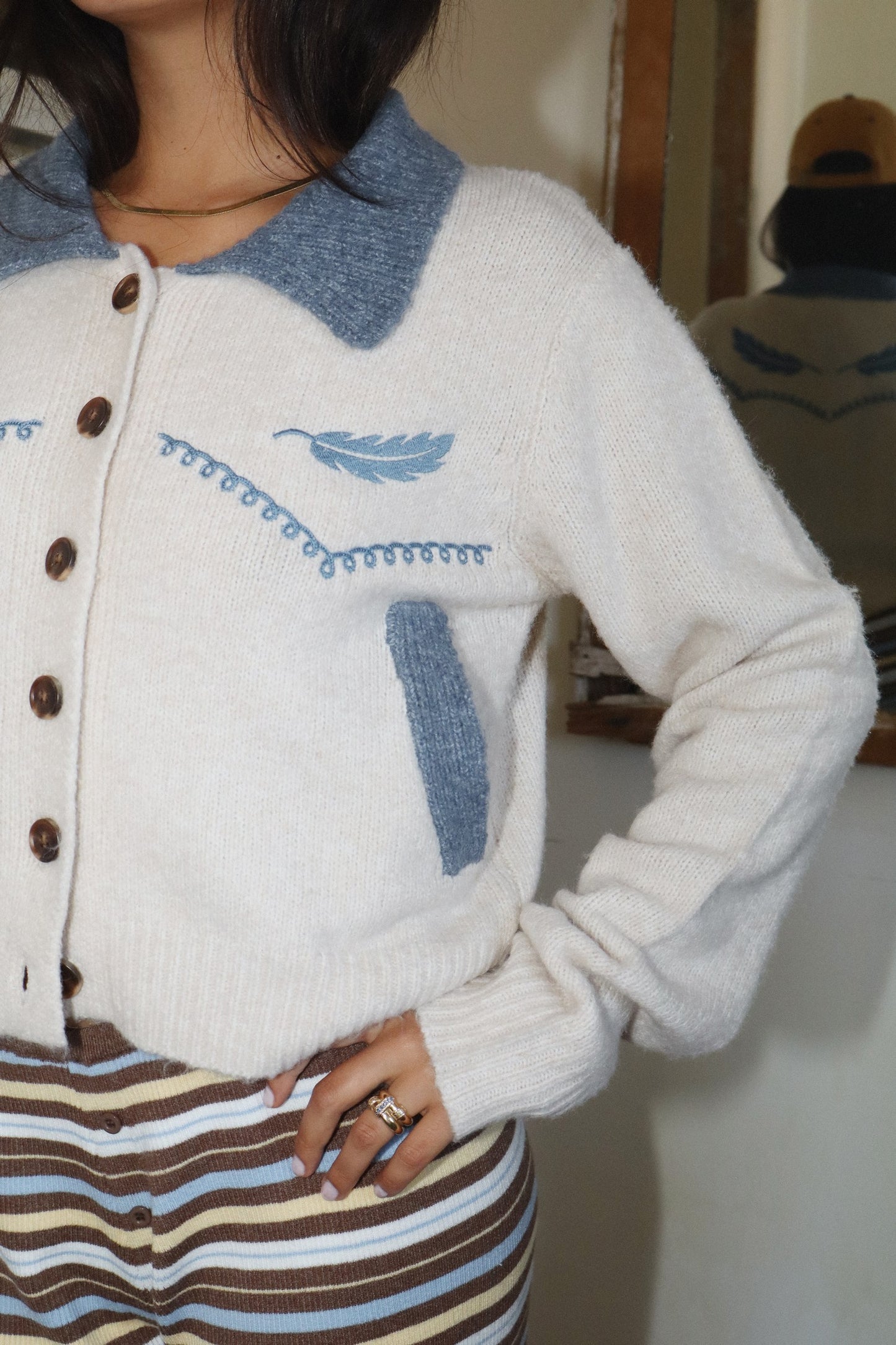 Feather Cardigan