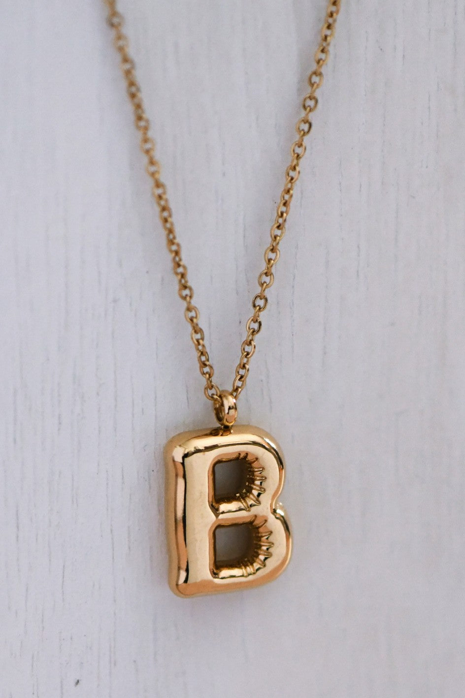 B Initial Necklace