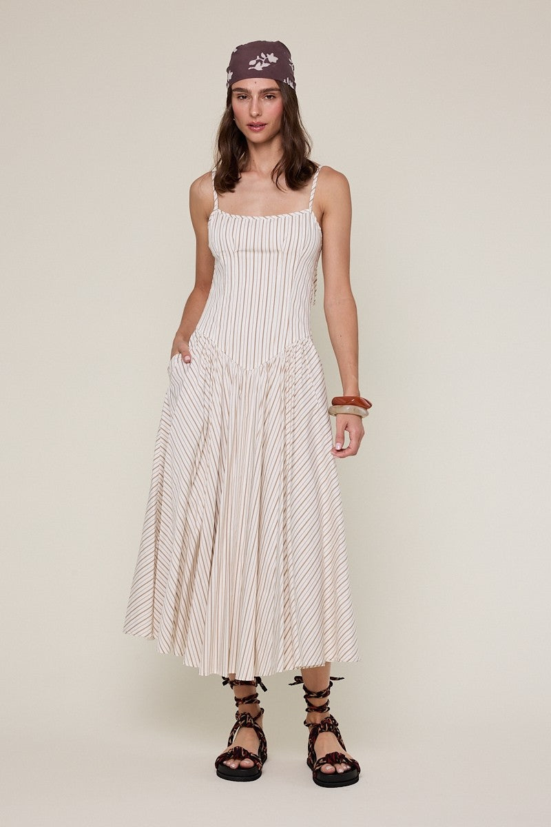 Boston Striped Midi