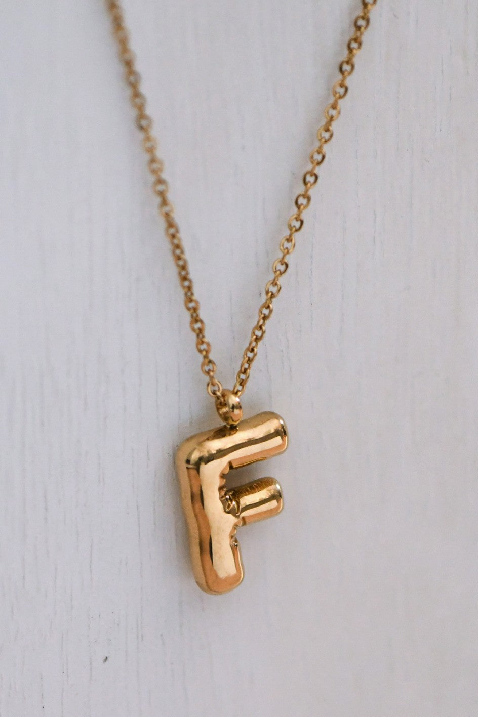 F Initial Necklace