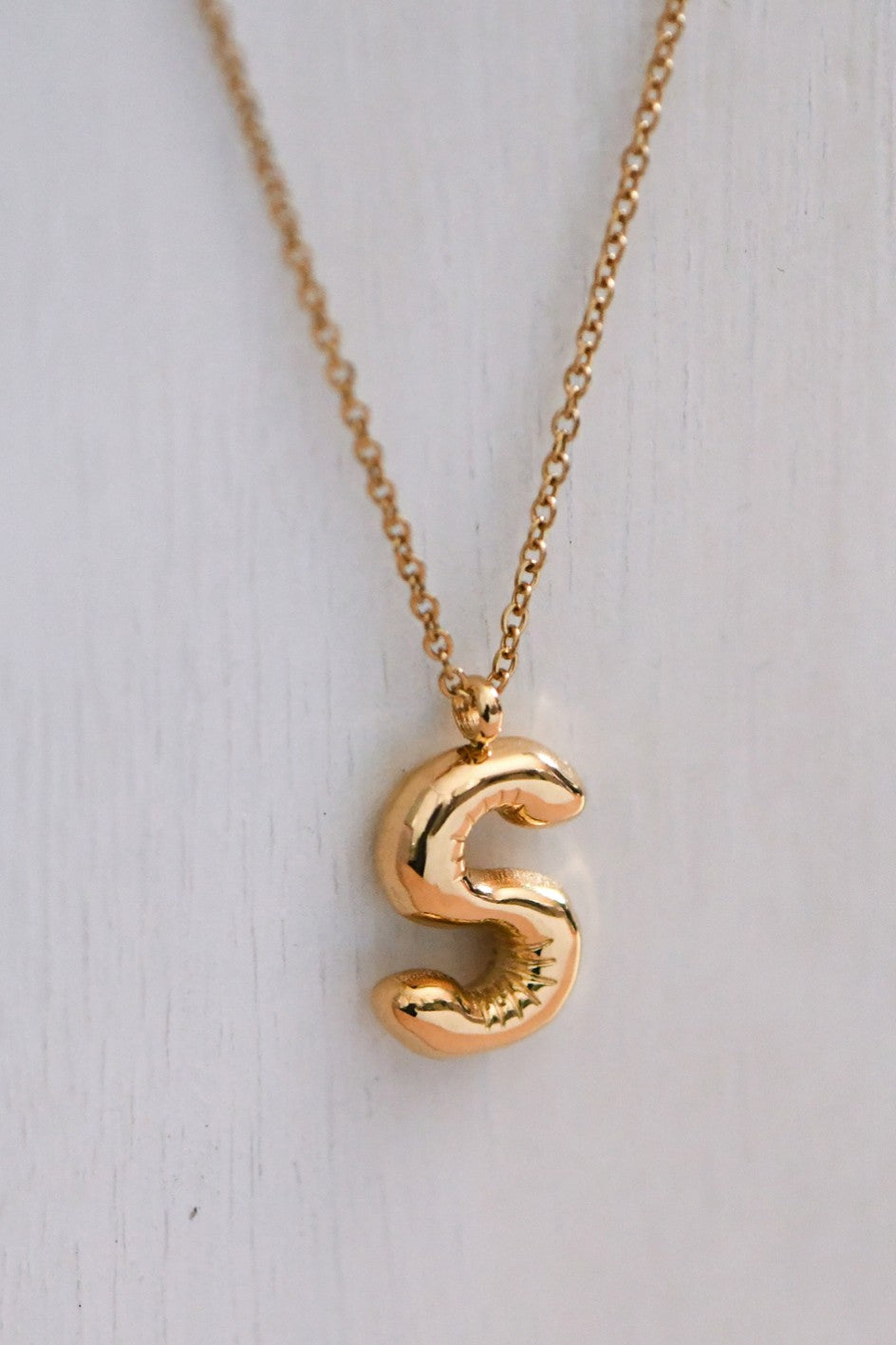 S Initial Necklace