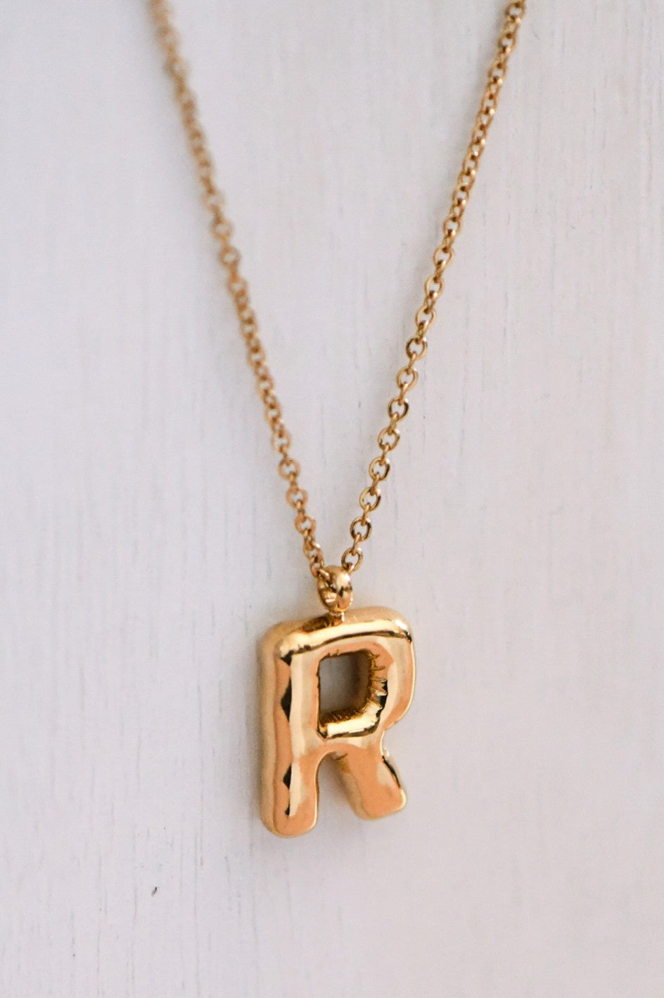 R Initial Necklace