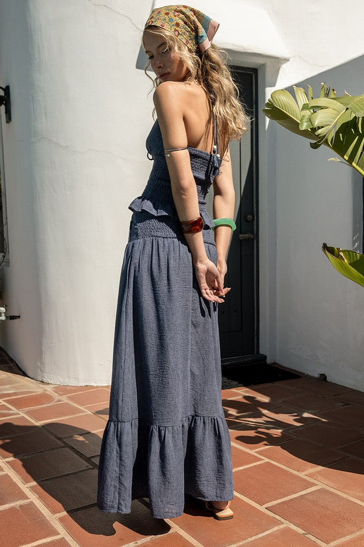 Paulina Smocked Maxi Skirt