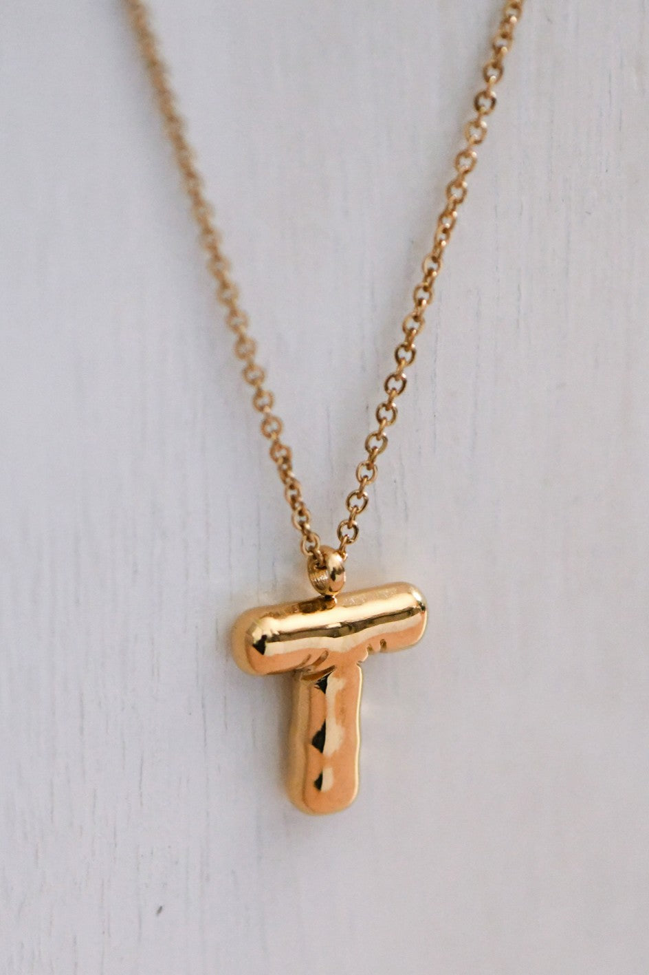 T Initial Necklace