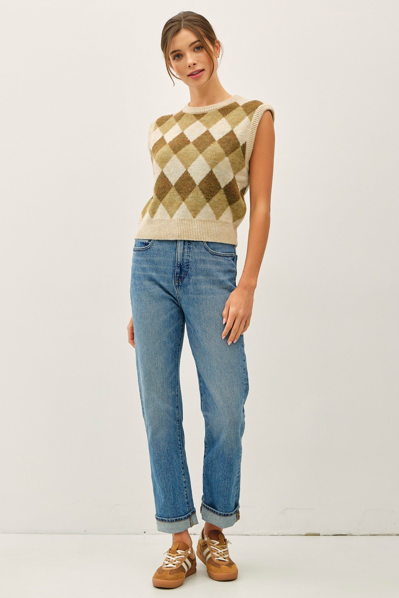 Argyle Wool Sweater