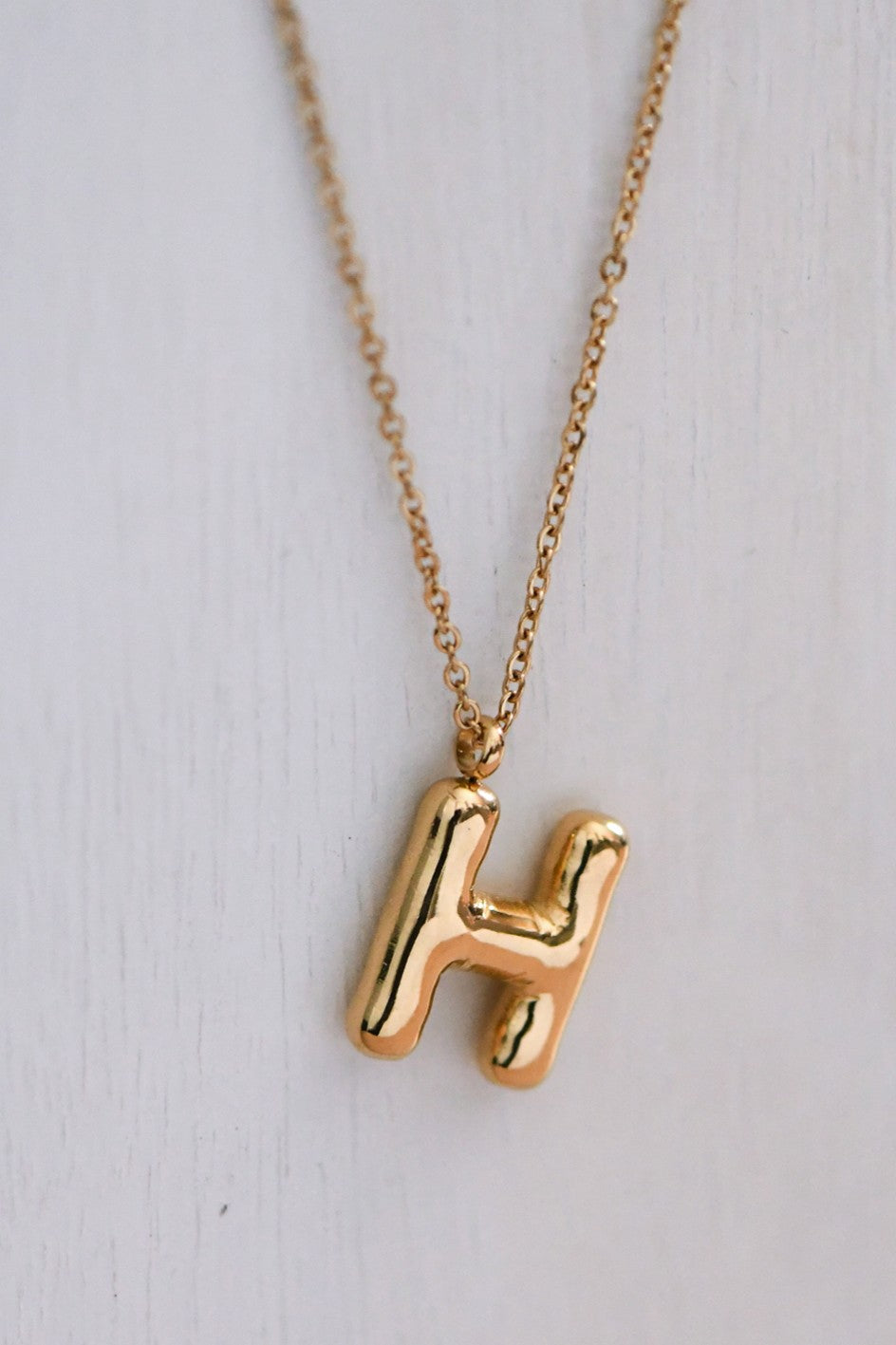 H Initial Necklace