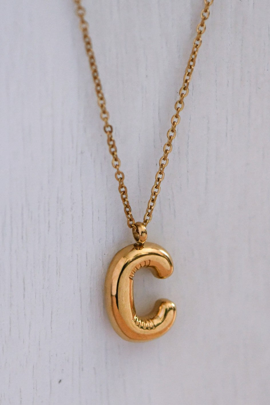 C Initial Necklace