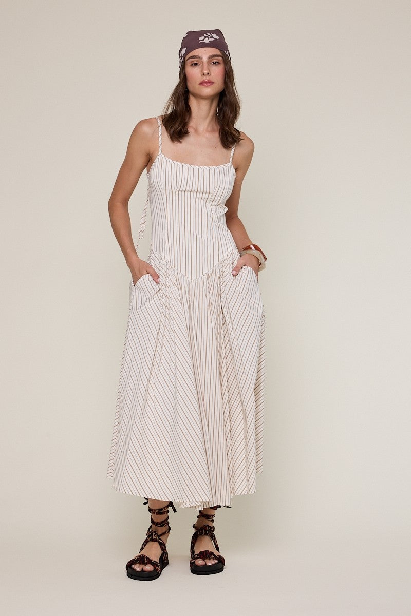 Boston Striped Midi