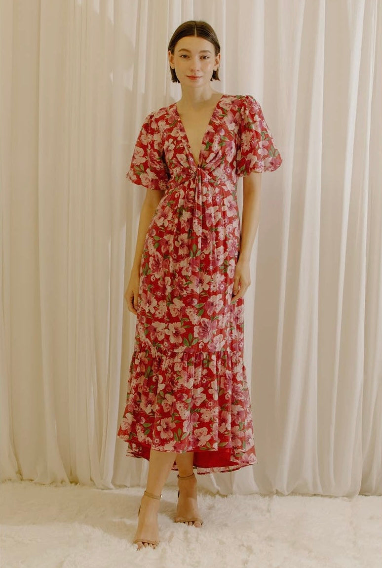 Maria Floral Midi Dress