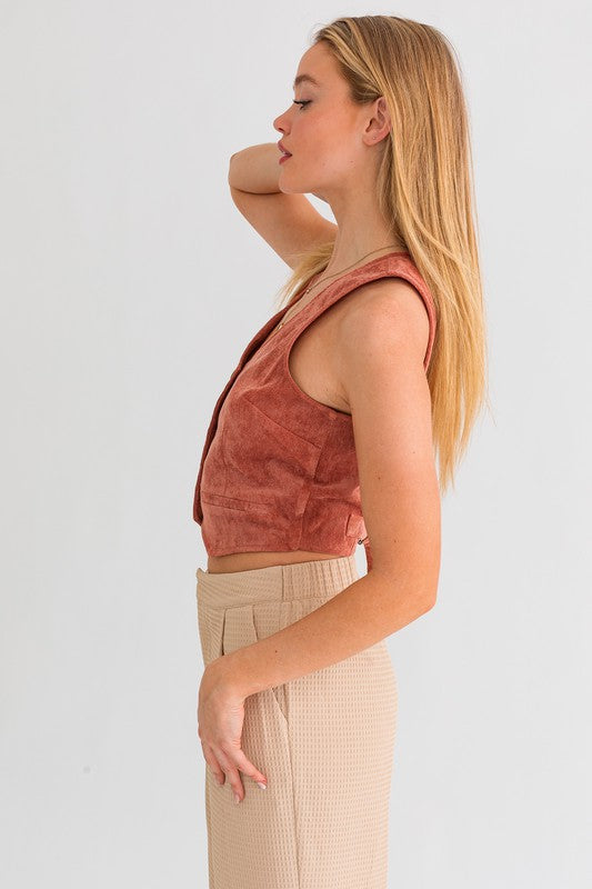 Cami Corduroy Vest