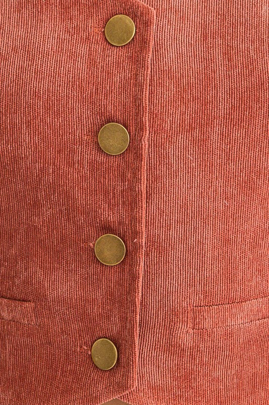 Cami Corduroy Vest