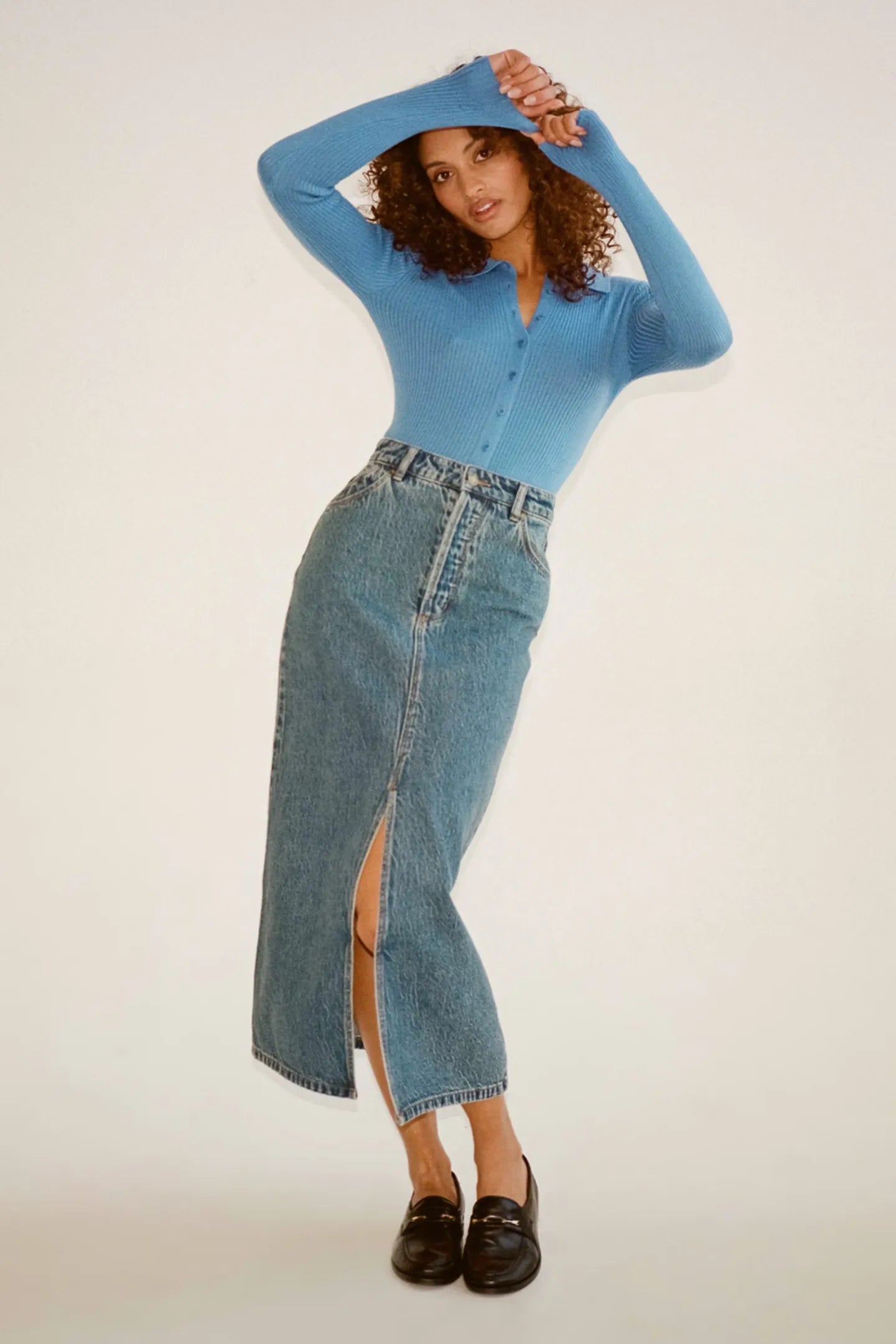 Chicago Skirt - Lyocell Blue