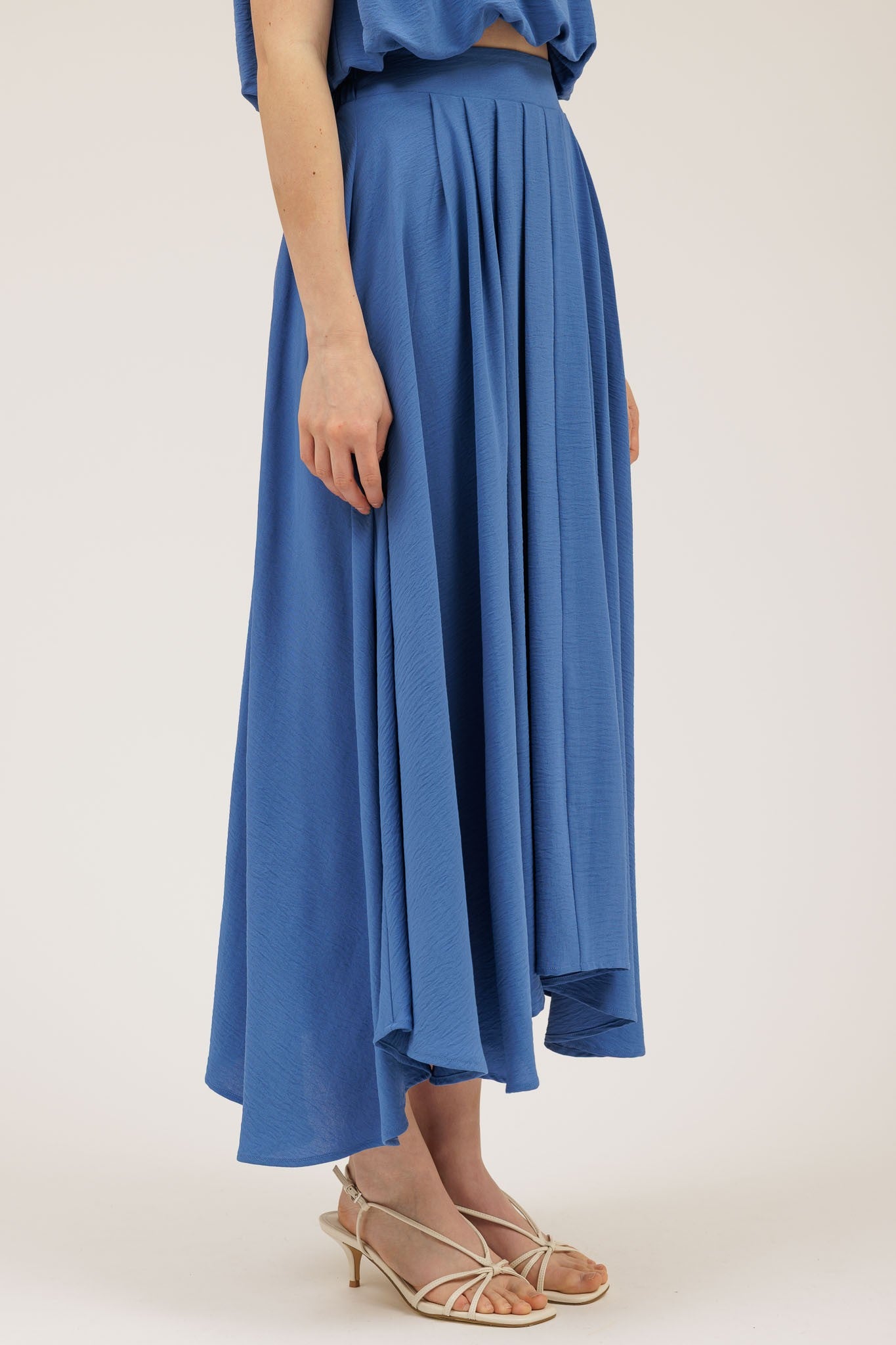 Mae Pleated Midi Skirt