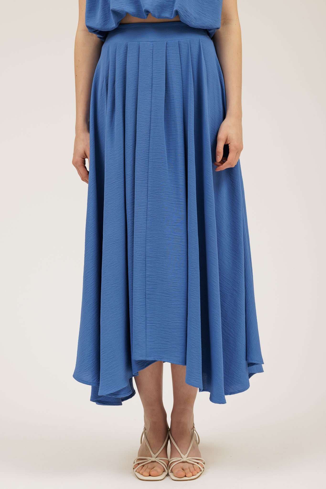 Mae Pleated Midi Skirt