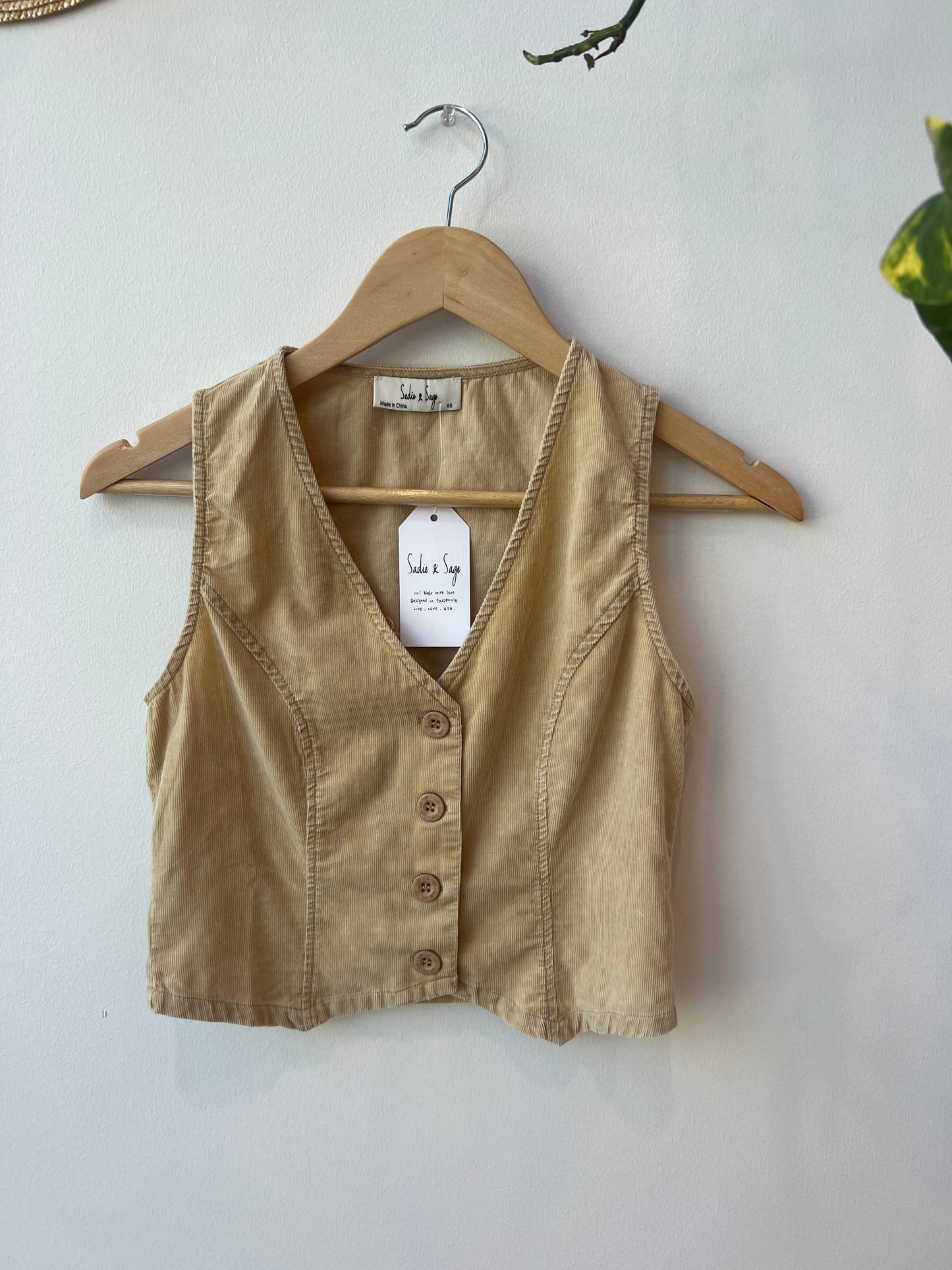 Forever Young Corduroy Vest
