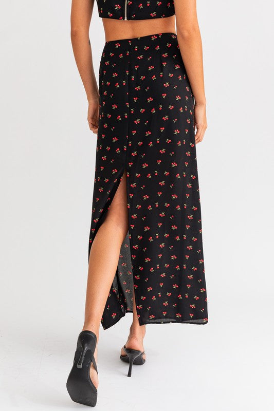 Cherry Midi Skirt