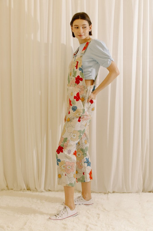 Christina Floral Overalls