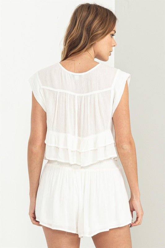 Willow Ruffled Top