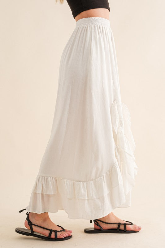 Gracie Ruffle Maxi Skirt