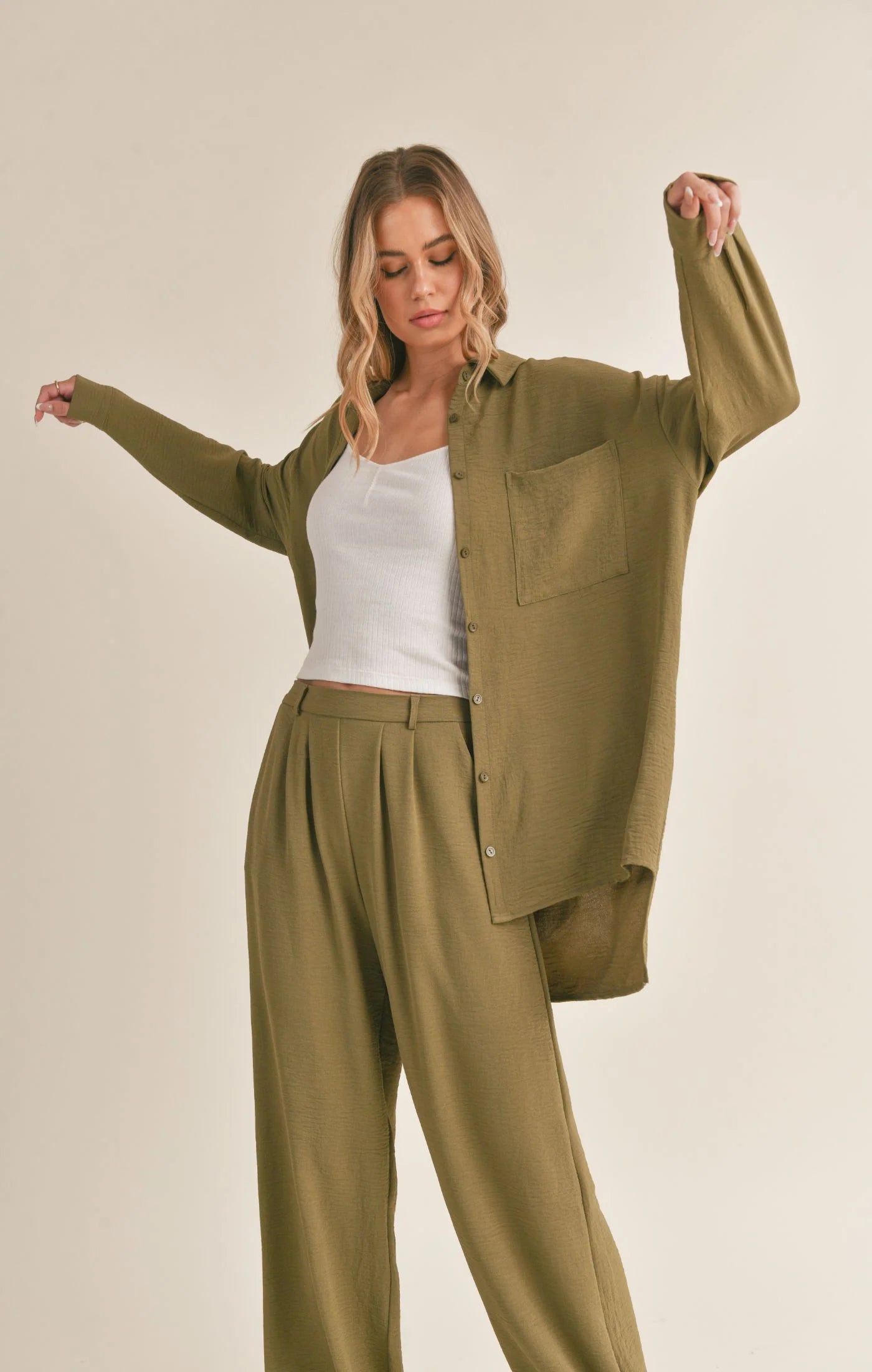 Run Free Button Down Shirt