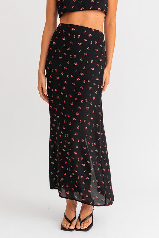 Cherry Midi Skirt