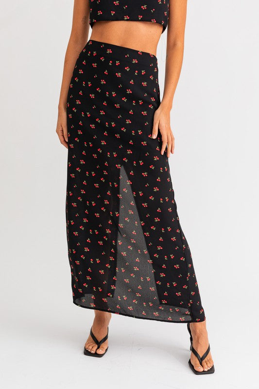Cherry Midi Skirt