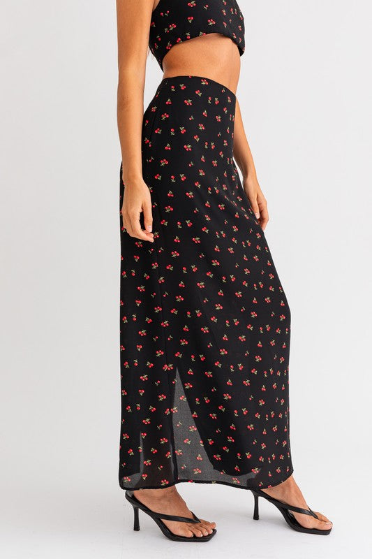 Cherry Midi Skirt