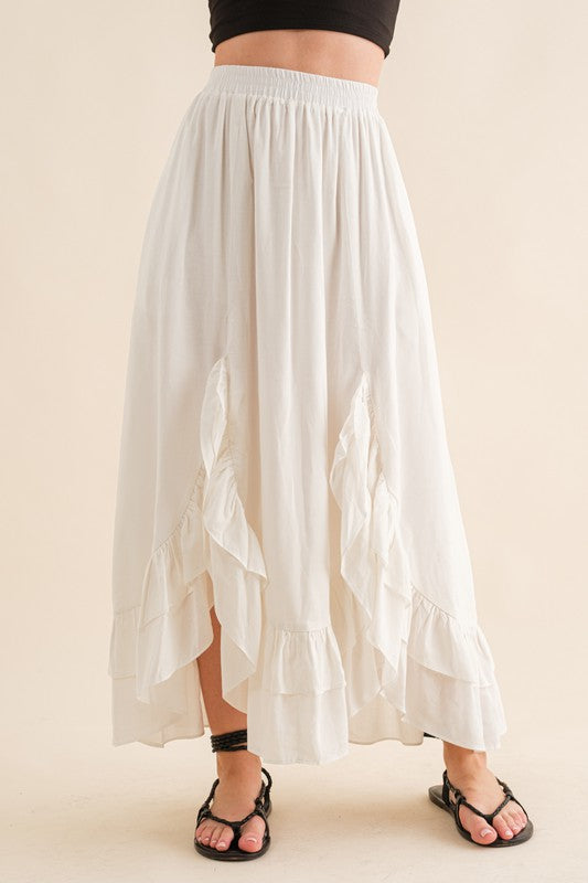 Gracie Ruffle Maxi Skirt