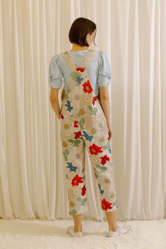 Christina Floral Overalls
