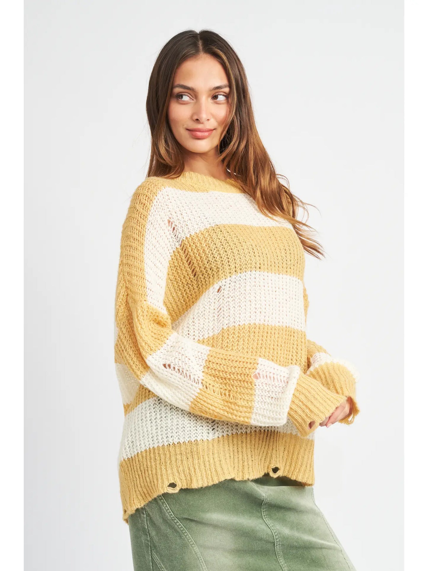 Butter Stripe Sweater