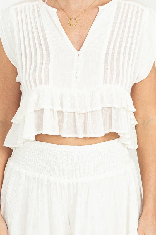 Willow Ruffled Top