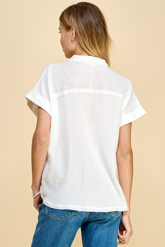 Venice Gauze Button Down