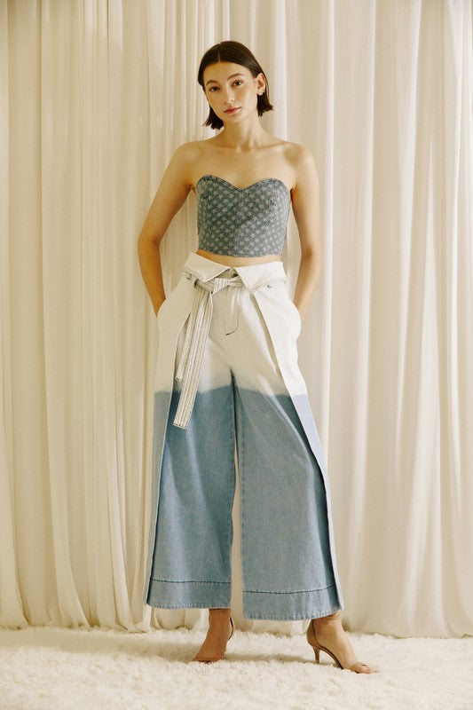 Alexis Ombré Wide Leg Denim