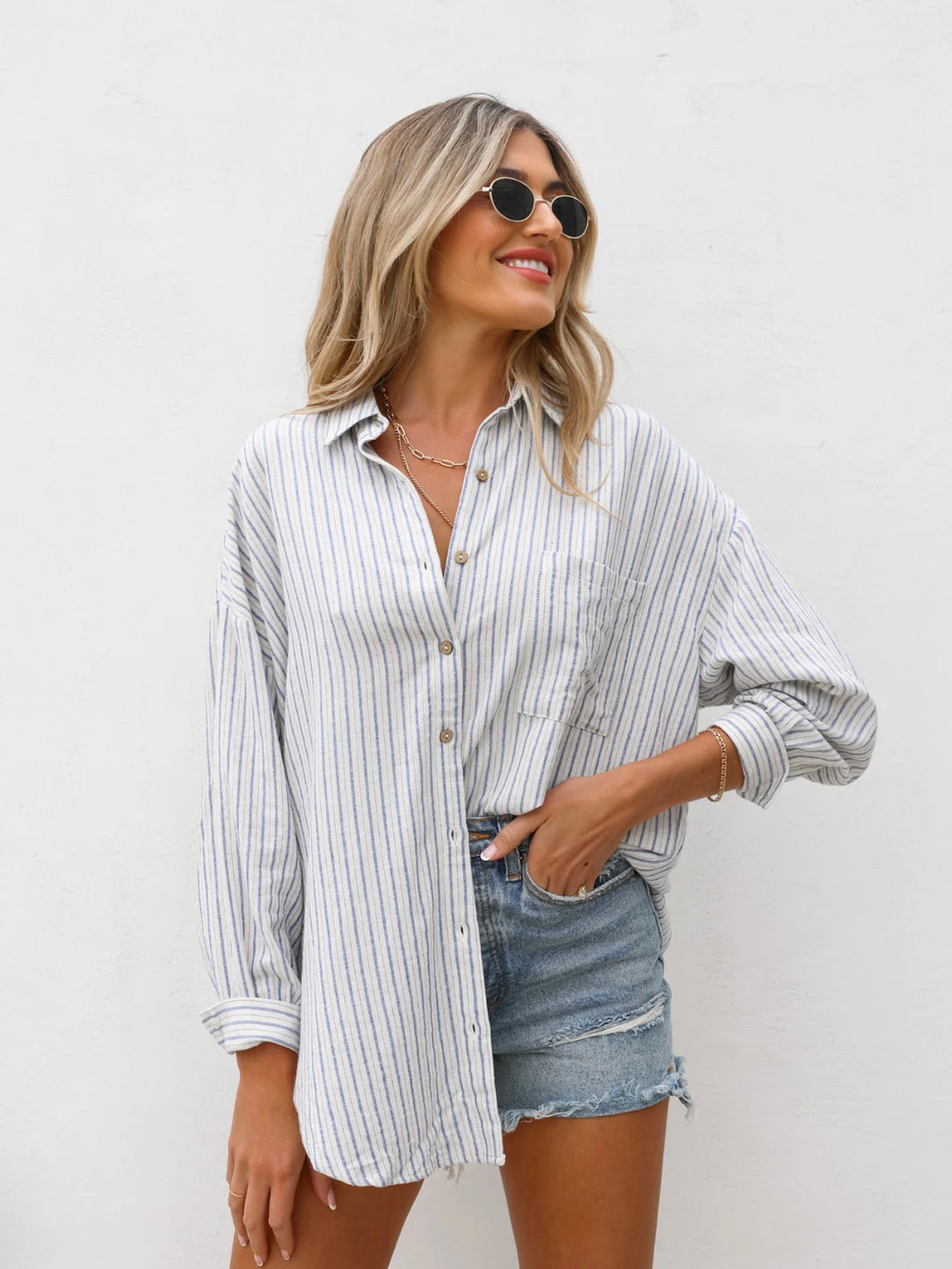 Levi Stripe Button Down