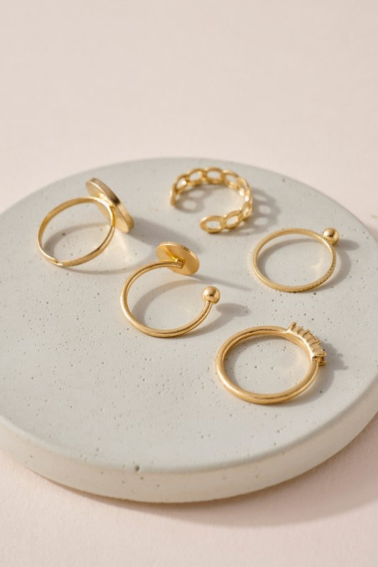 Mountain Stars Rings Set