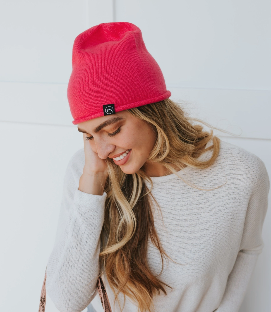 Rolled Edge Cashmere Beanie