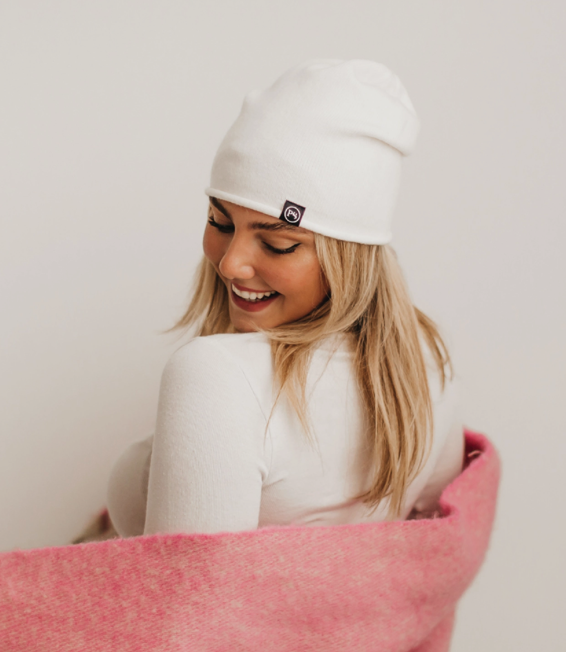 Rolled Edge Cashmere Beanie