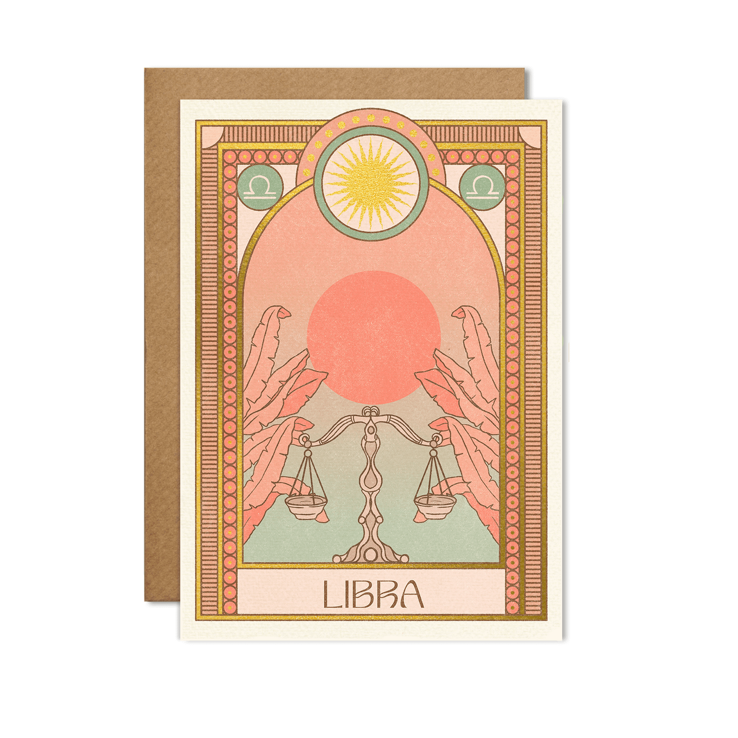 Libra Zodiac Card