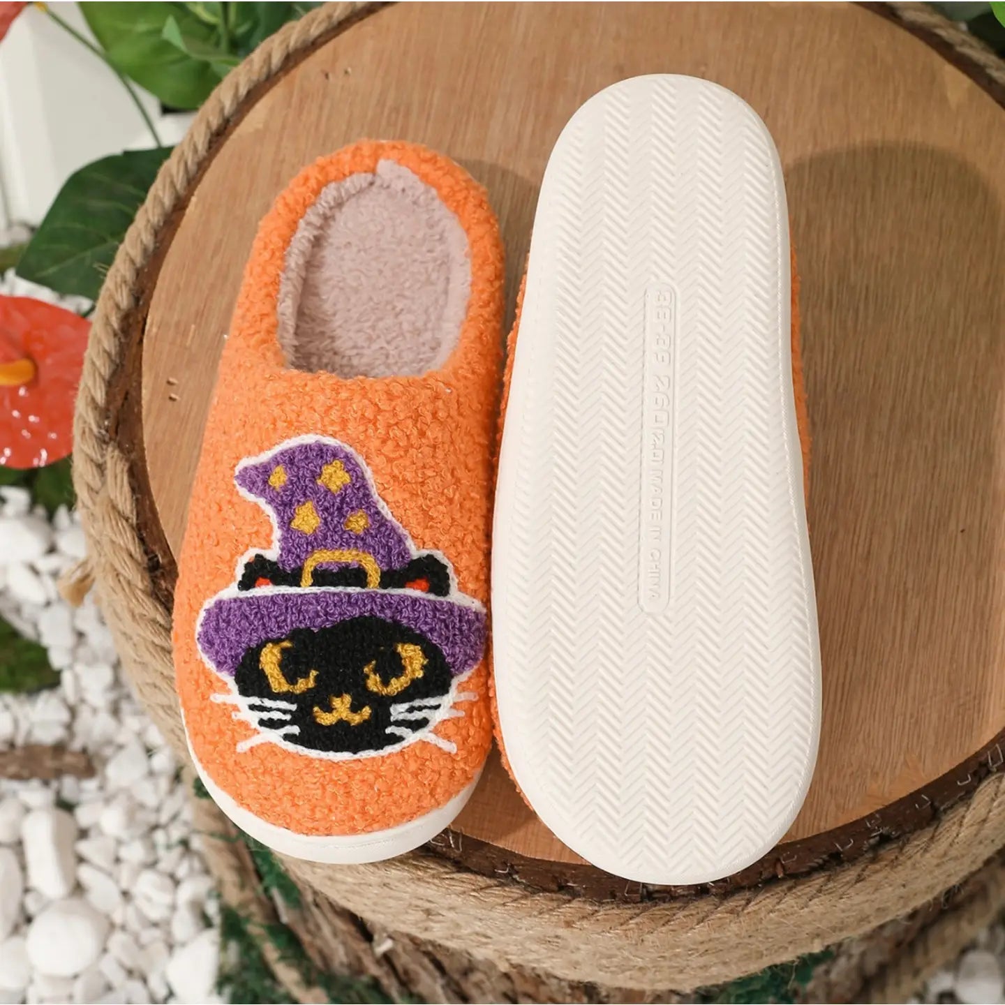 Spooky Kitty Slippers