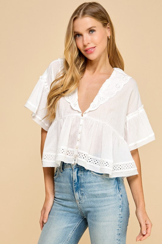 Olivia Babydoll Blouse