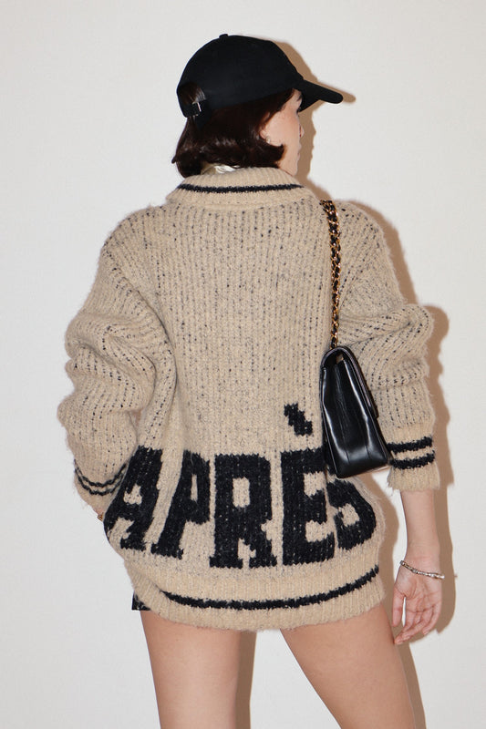 Apres Textured Zip Cardigan