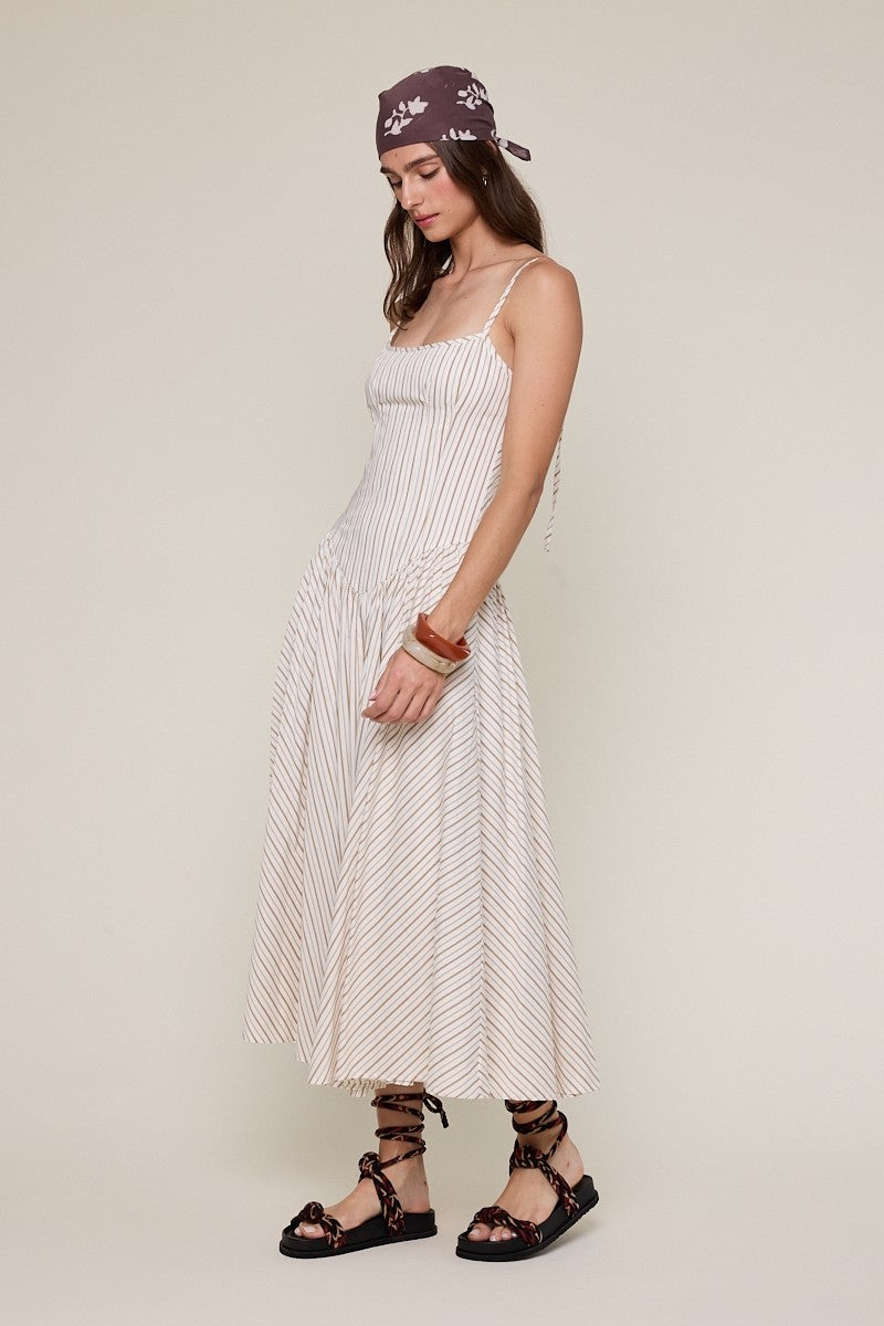 Boston Striped Midi