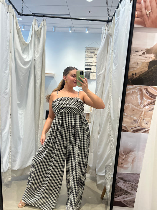 Gemma Gingham Jumpsuit
