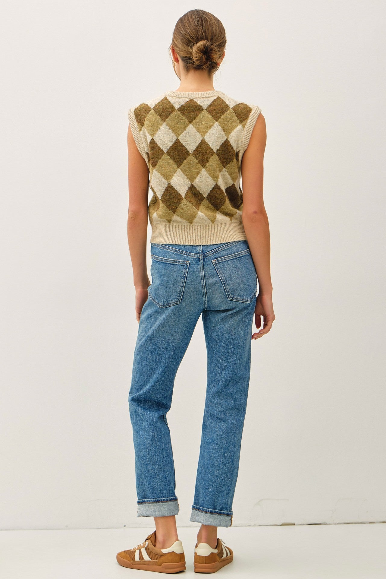 Argyle Wool Sweater