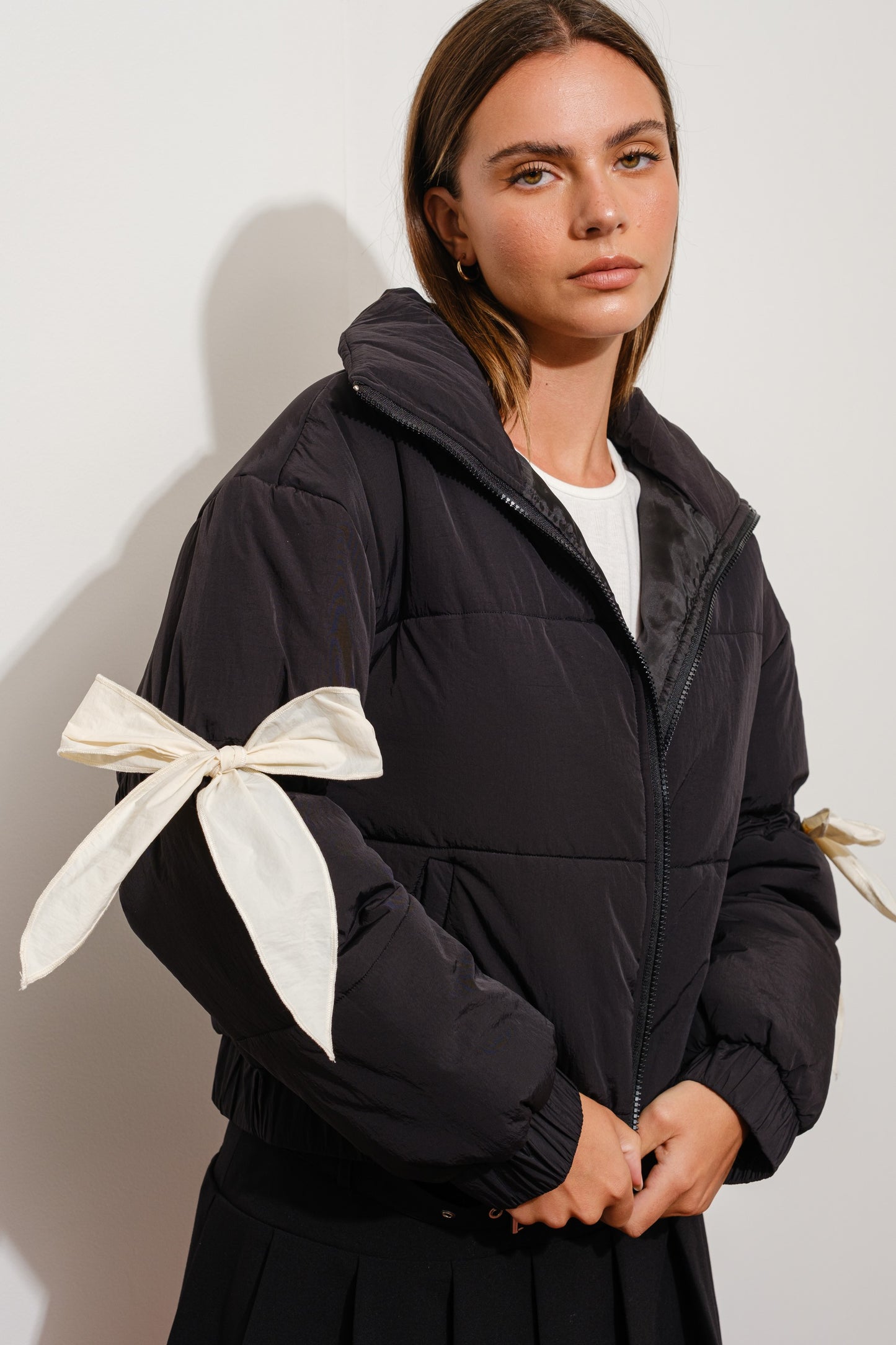 Bow Puffer Jacket