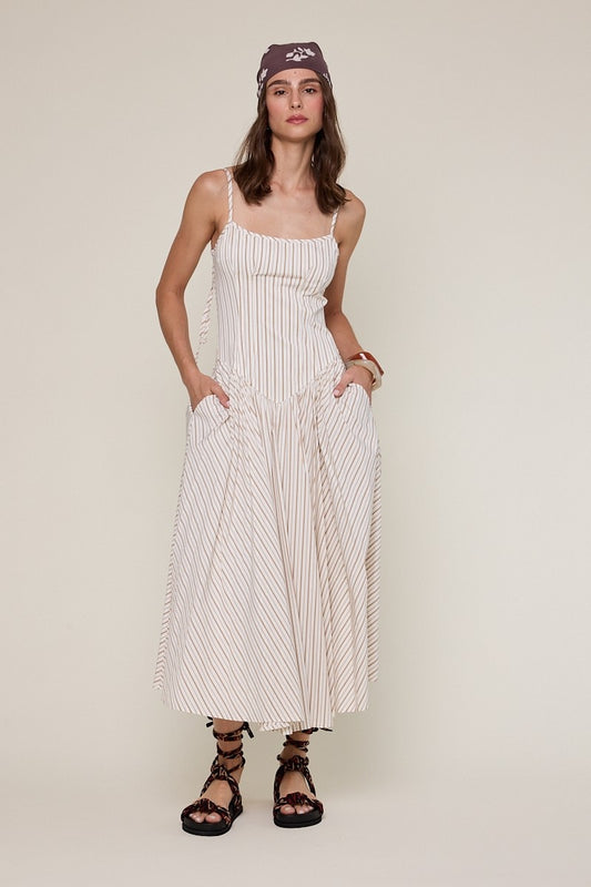 Boston Striped Midi