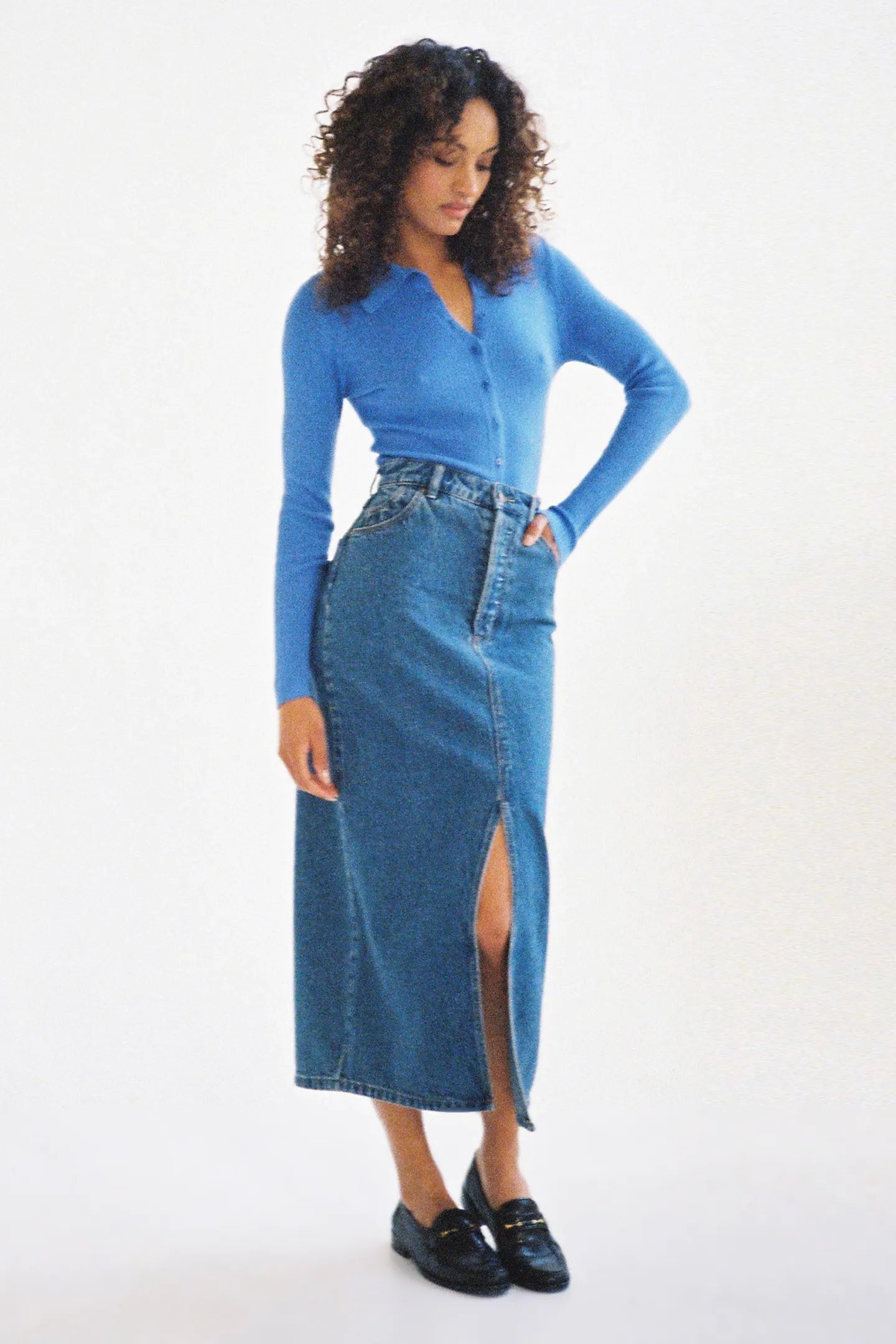 Chicago Skirt - Lyocell Blue