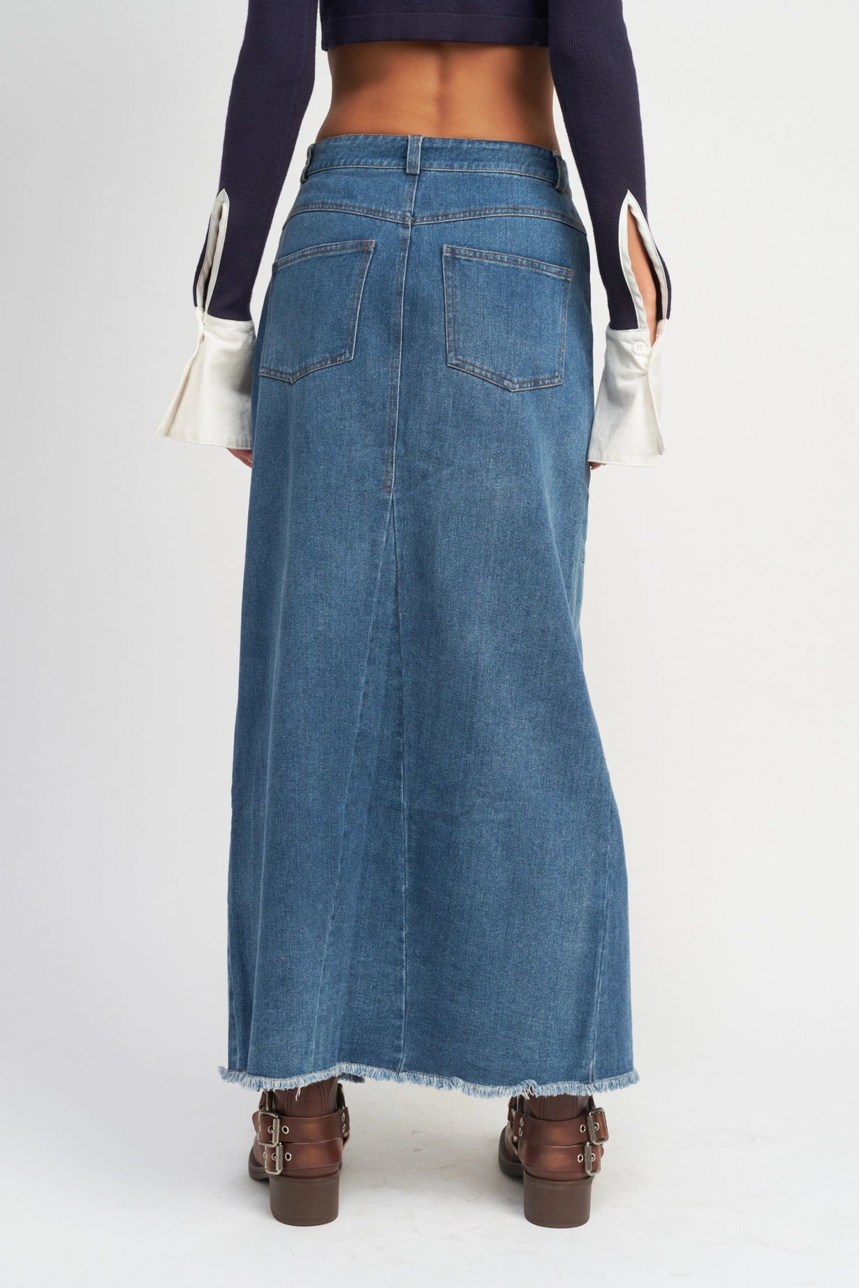 The Denim Maxi Skirt Trend of 2023