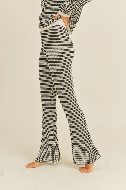 Classy Stripe Knit Pants